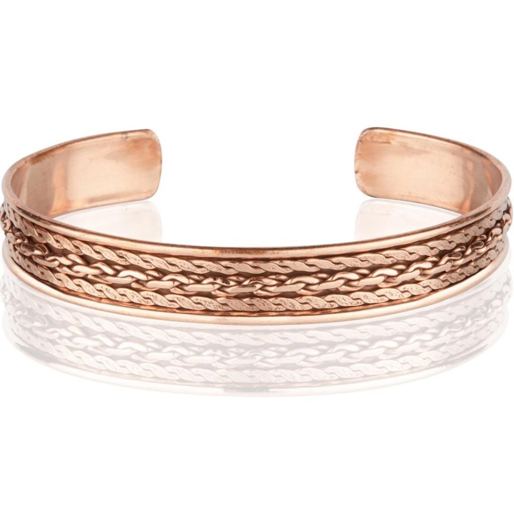 Pure Copper Bracelet Cuff Bangle Link Design